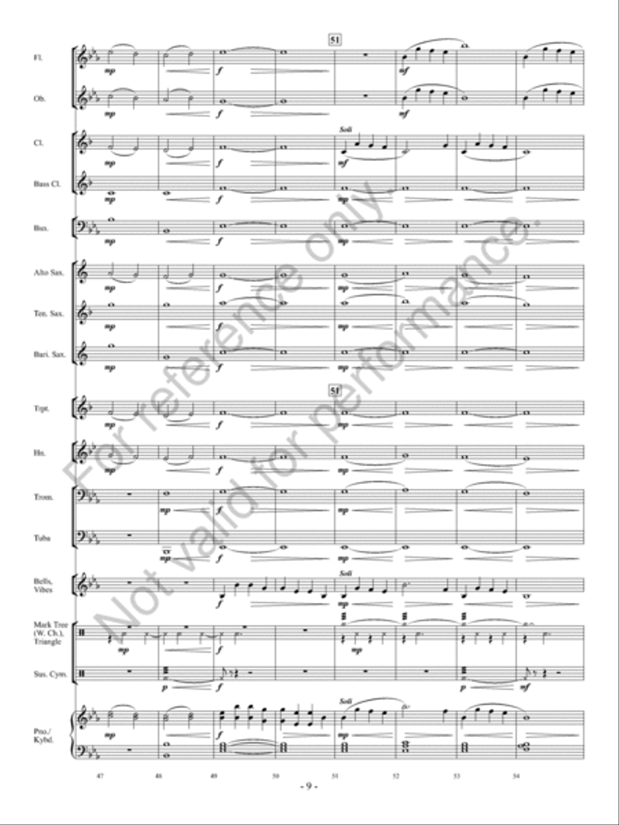 Aura Lea Aura Lea Concert Band scores gallery preview page 10