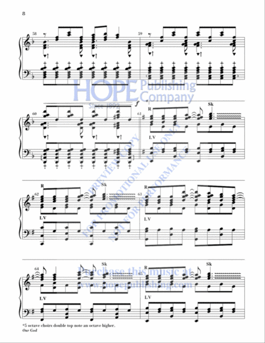 Our God 5-Octaves scores gallery preview page 9
