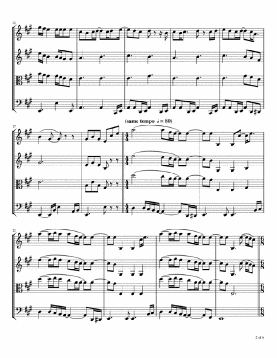 Change Partners Change Partners String Quartet scores gallery preview page 3