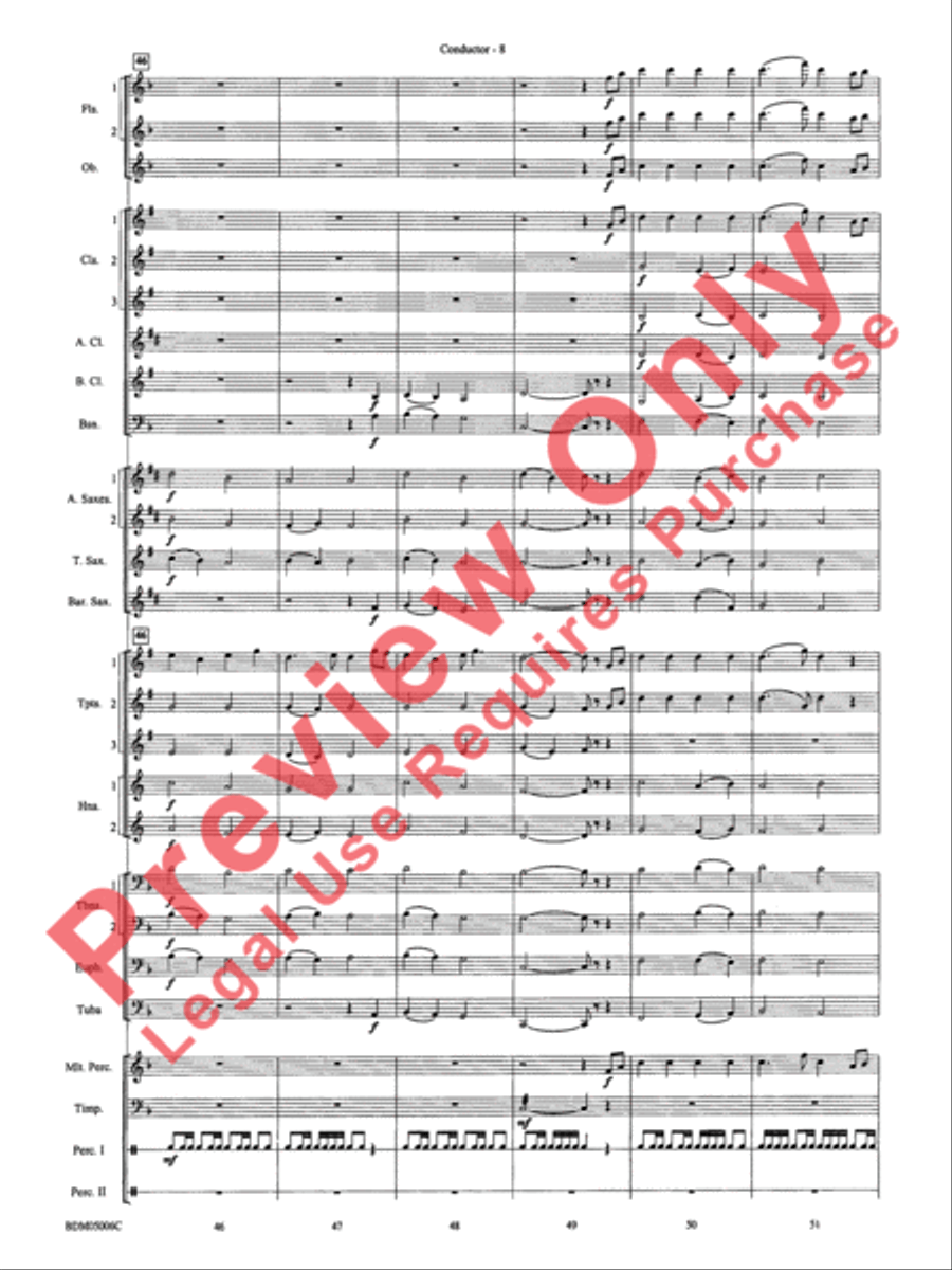 To Reap the Blessings of Freedom Concert Band scores gallery preview page 10