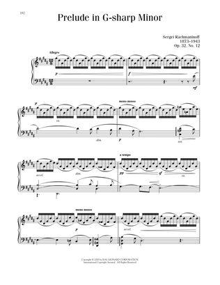 Prelude In G-Sharp Minor, Op. 32, No. 12