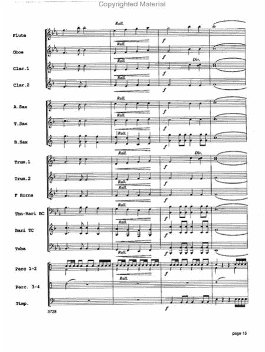 Sounds of the Season Concert Band scores gallery preview page 16