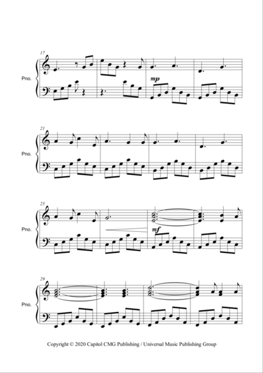 O Holy Night Piano Solo scores gallery preview page 3
