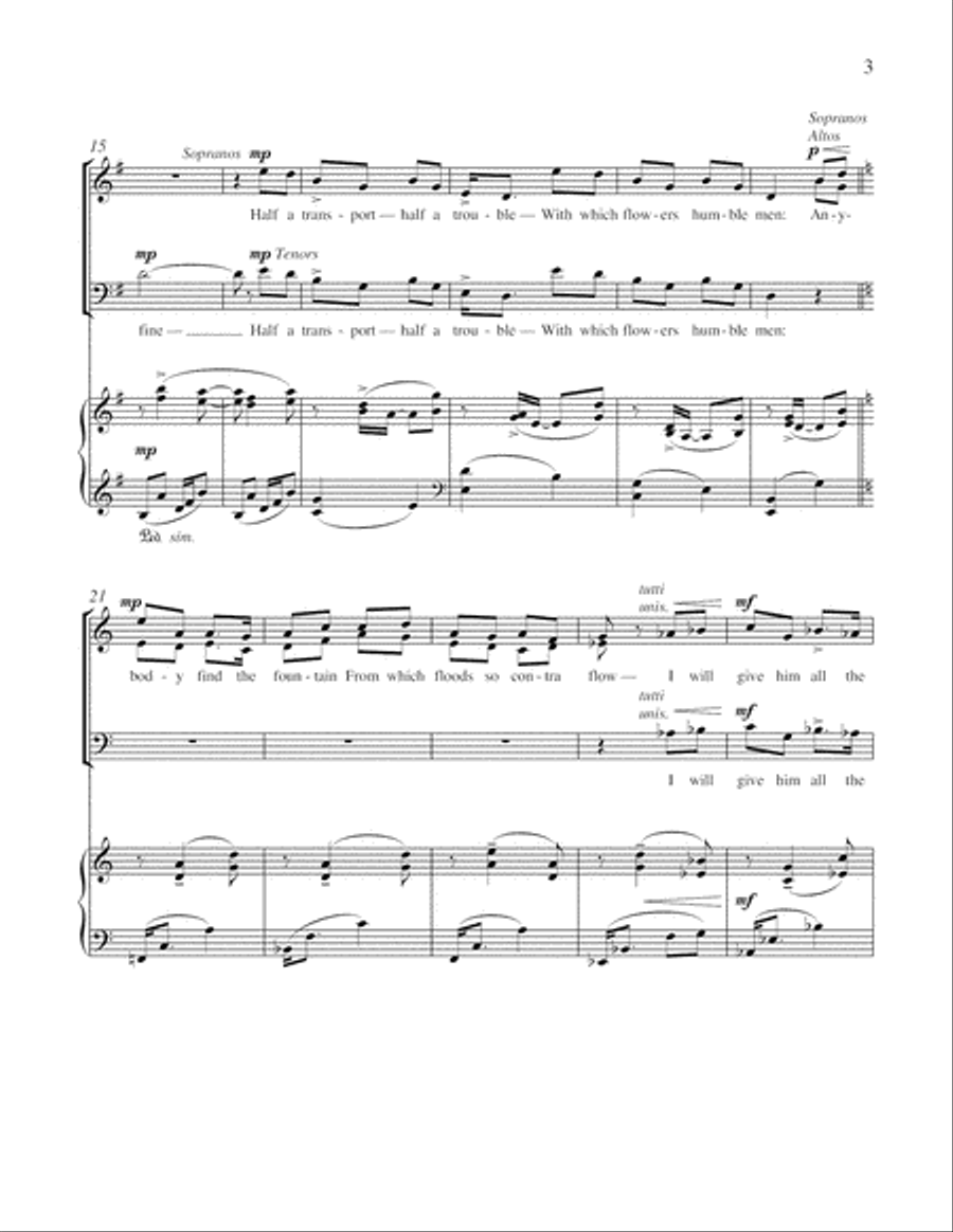 Flowers Flowers 4-Part scores gallery preview page 7