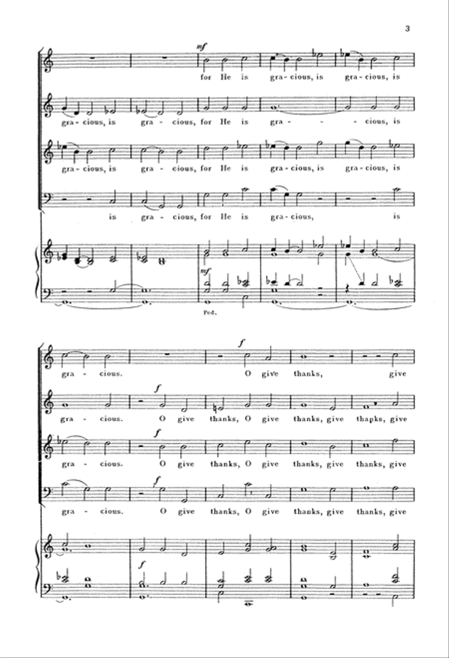 O Give Thanks Unto the Lord 4-Part scores gallery preview page 4