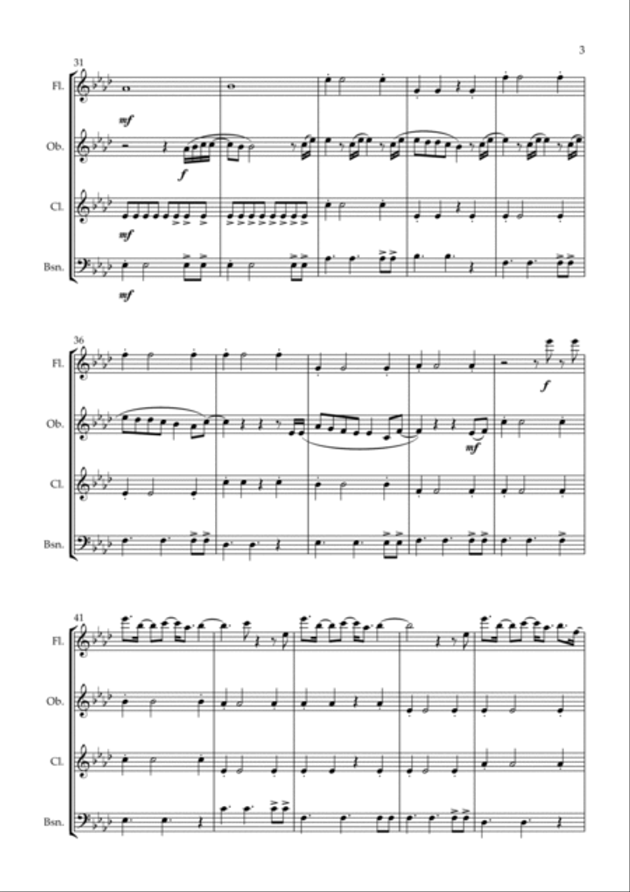 Love Me Like You Do Love Me Like You Do Woodwind Quartet scores gallery preview page 3