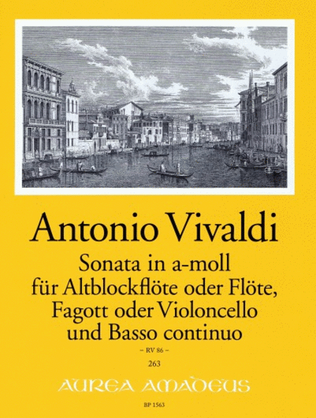 Book cover for Sonata in A Minor RV 86