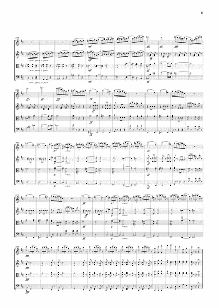 Tchaikowsky Waltz of the Flowers from The Nutcracker, for string quartet, CT002