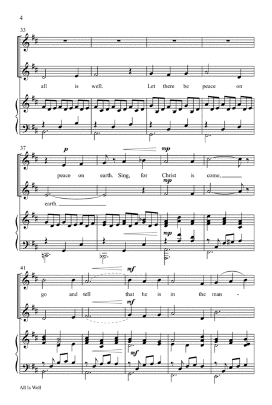 All Is Well All Is Well SSA scores gallery preview page 5