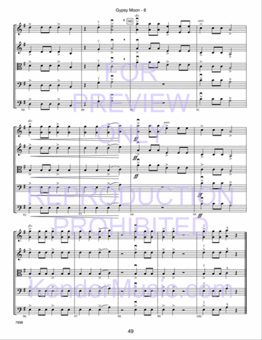 Kendor Concert Favorites, Volume 2 (Score) Score scores gallery preview page 54