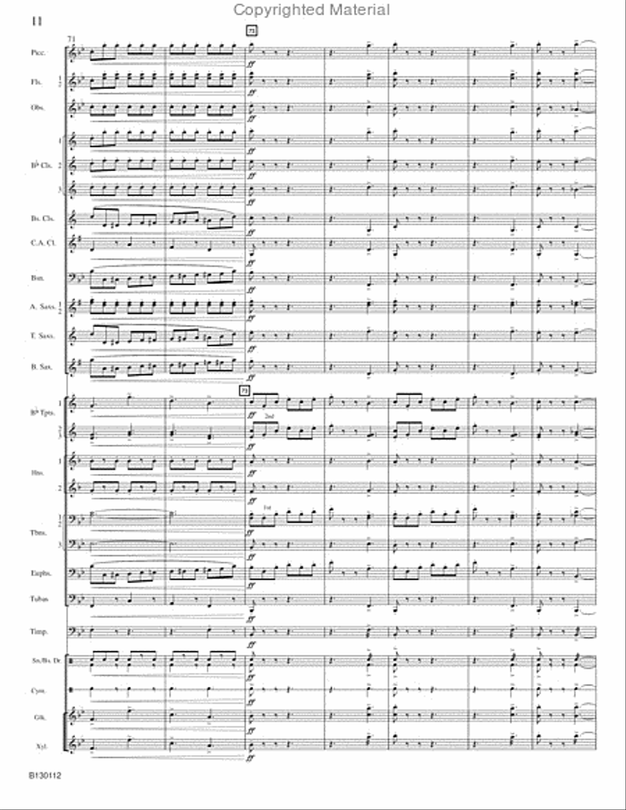 March Grandioso March Grandioso Concert Band scores gallery preview page 13