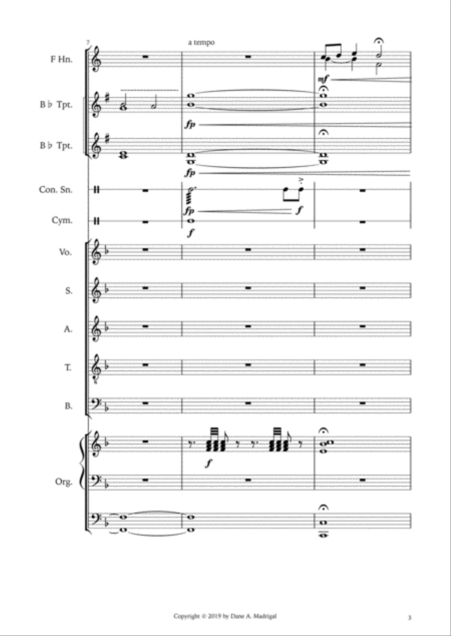 All My Hope on God Is Founded (Full Score & Parts) 4-Part scores gallery preview page 5