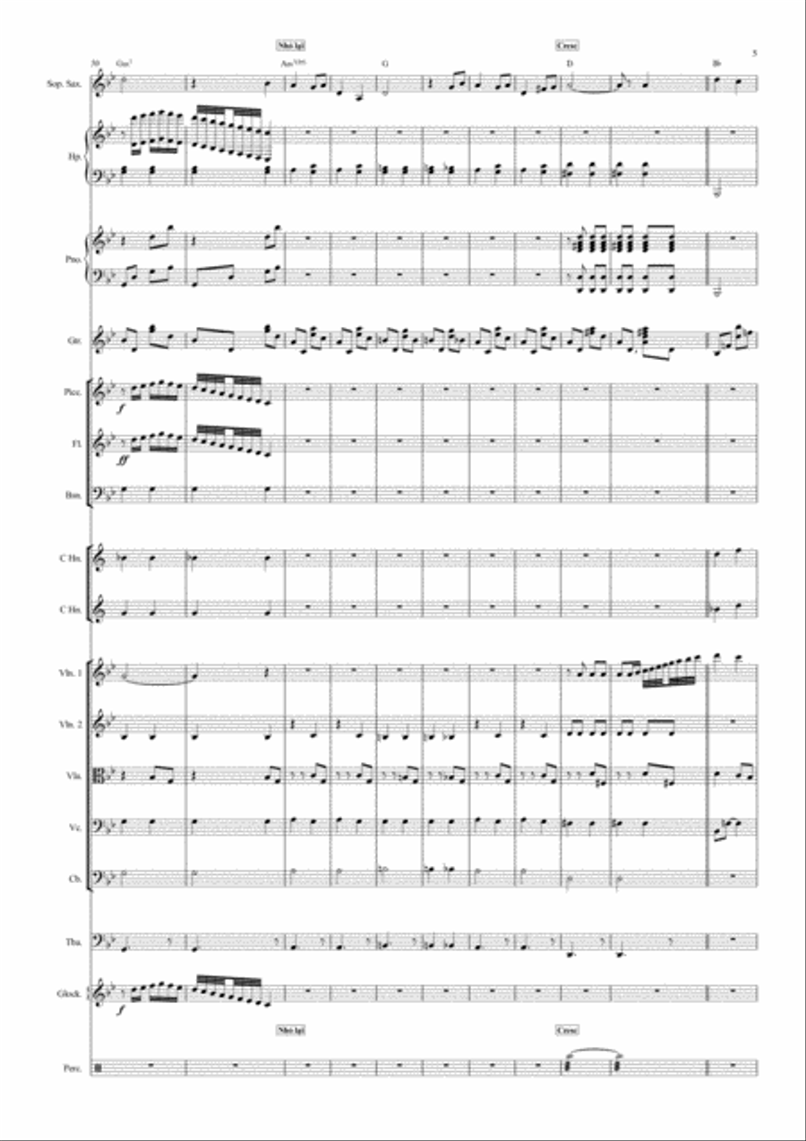 Dan Chim Viet (Van Cao) Percussion Ensemble scores gallery preview page 5