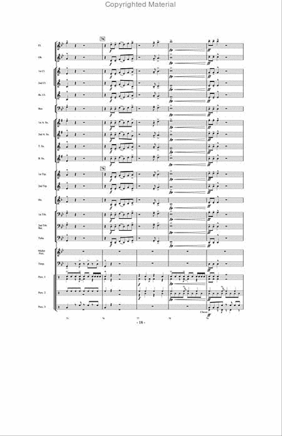 And Then There Were Drums Concert Band scores gallery preview page 17