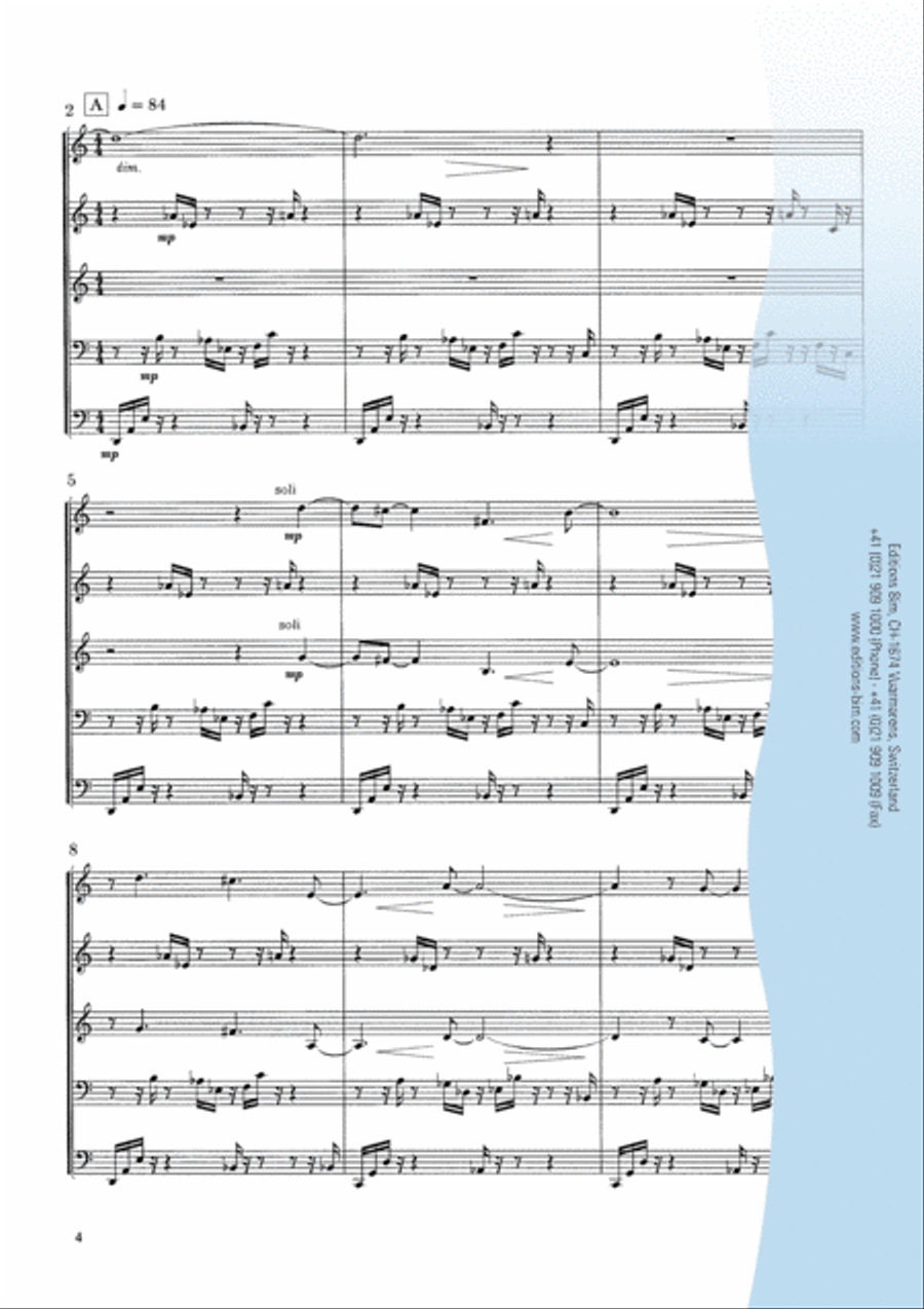 Seasons Seasons Brass Quintet scores gallery preview page 3