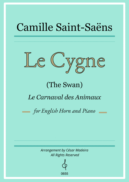 The Swan (Le Cygne) by Saint-Saens - English Horn and Piano (Individual Parts) image number null