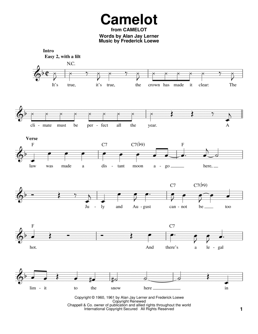 Camelot Voice scores gallery preview page 1