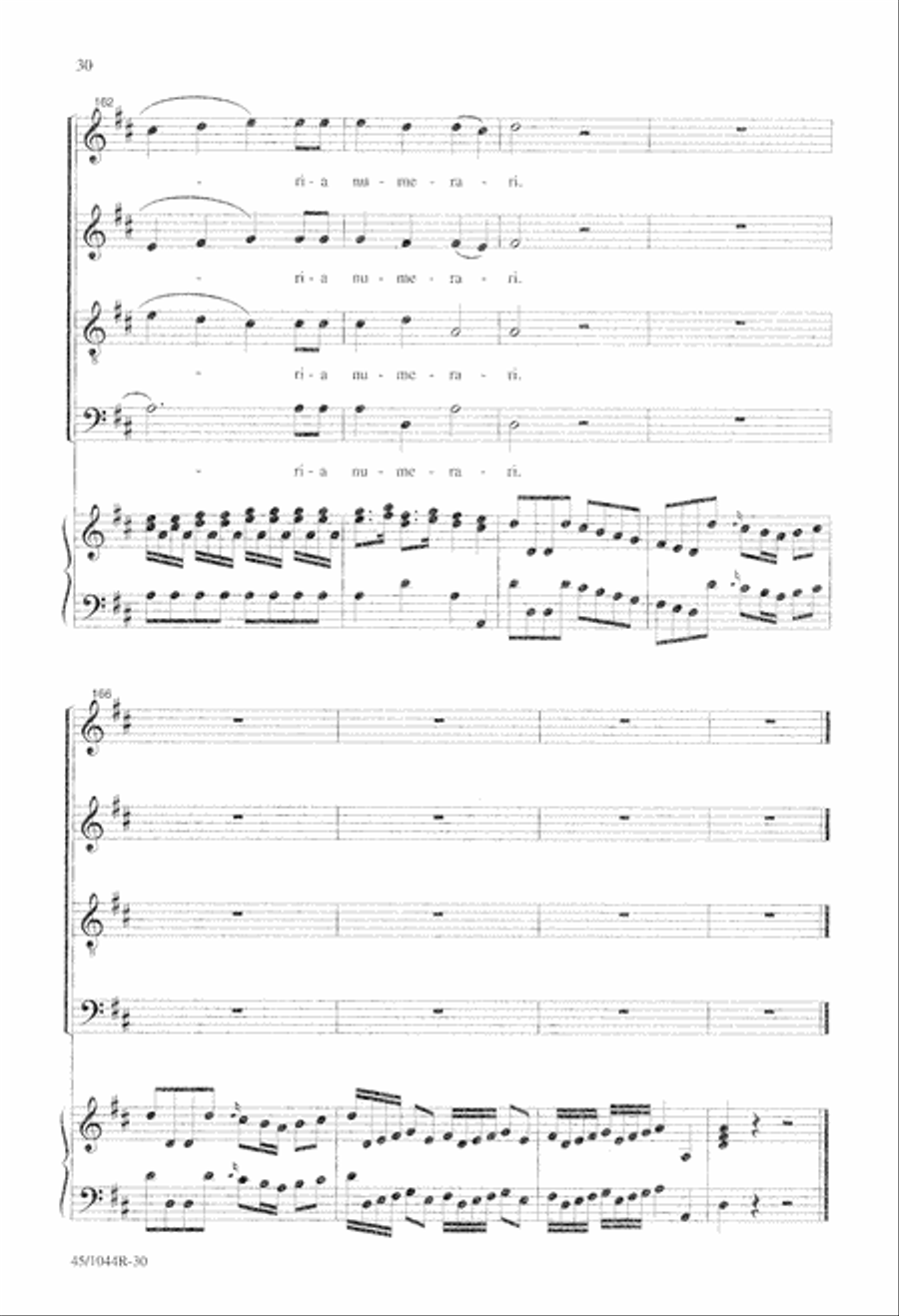 Te Deum Choral Score Te Deum Choral Score 4-Part scores gallery preview page 32