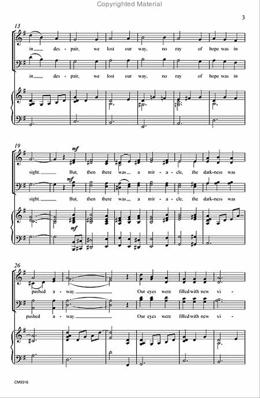 It Happened on a Winter Night 4-Part scores gallery preview page 2