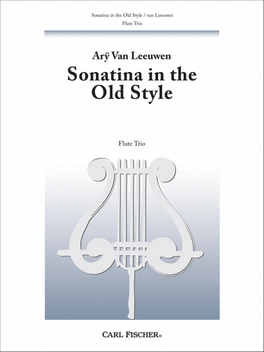 Sonatina in the Old Style Flute Trio scores gallery preview page 1