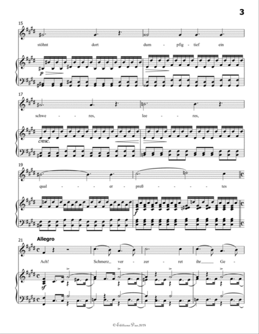 Gruppe aus dem Tartarus, by Schubert, Op.24 No.1, in E Major Voice scores gallery preview page 5
