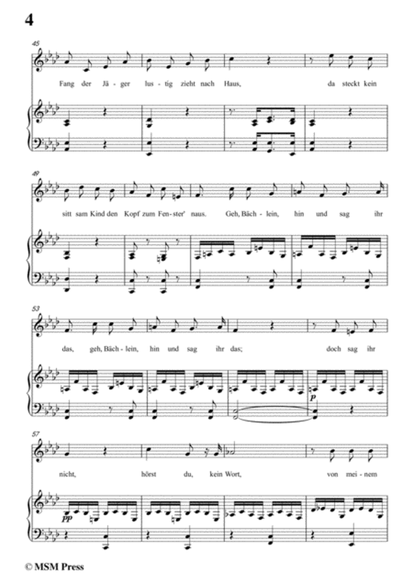 Schubert-Eifersucht und Stolz,from 'Die Schöne Müllerin',Op.25 No.15,in f minor,for Voice&Pno image number null