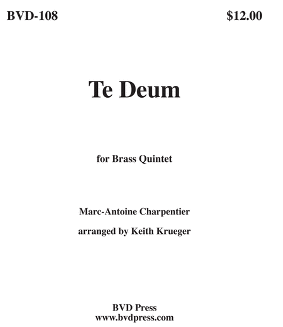 Te deum Te deum Brass Quintet scores gallery preview page 1