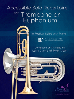 Book cover for Accessible Solo Repertoire for Trombone or Euphonium