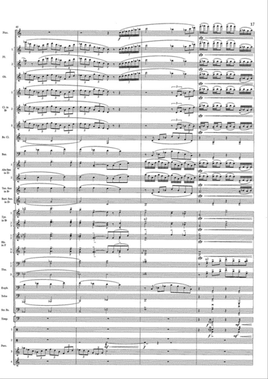 Cry of the Last Unicorn Concert Band scores gallery preview page 17
