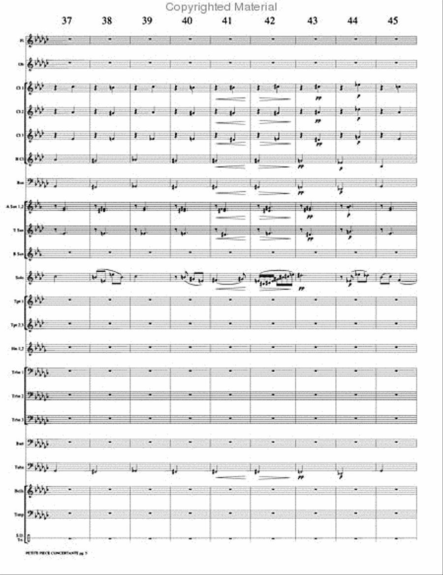 Petite Piece Concertante (Little Concert Piece) Concert Band scores gallery preview page 8