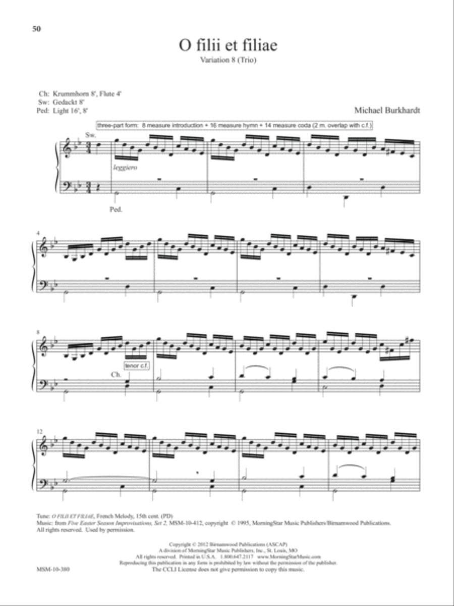 Creative Hymn Playing: Improvisation, Exercises, and Repertoire Organ scores gallery preview page 15