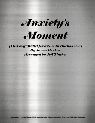 Book cover for Anxiety's Moment