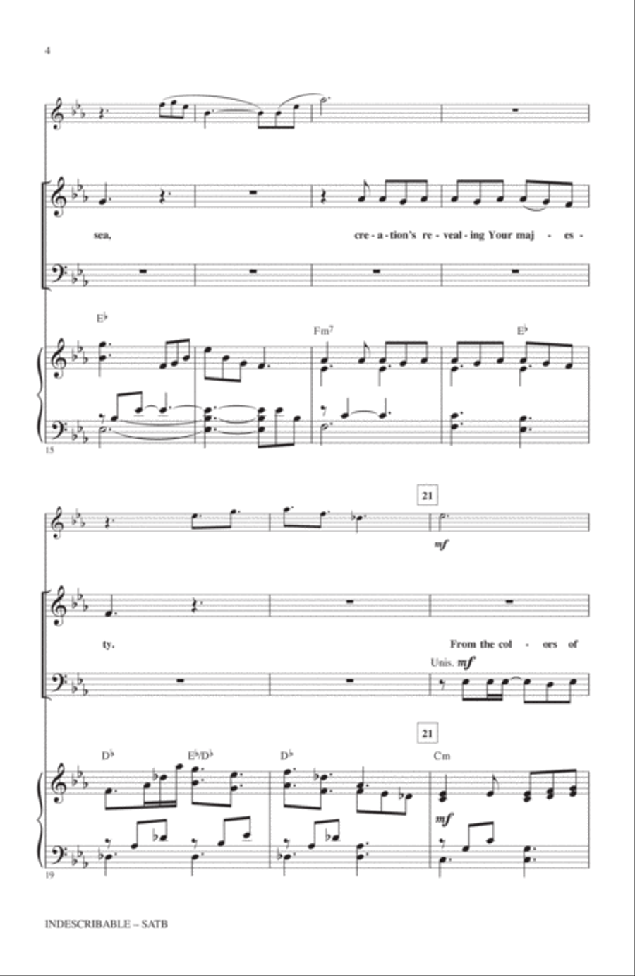 Indescribable Indescribable 4-Part scores gallery preview page 3