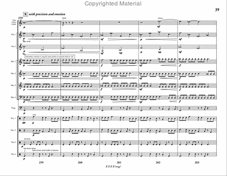 ZZZZing! Percussion Ensemble scores gallery preview page 40