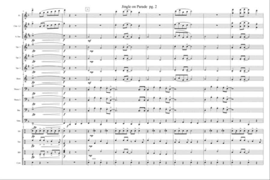 Jingle On Parade Marching Band - Sheet Music page 3