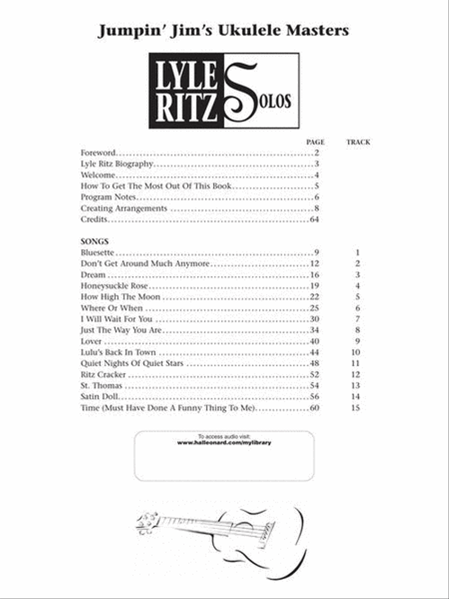 Jumpin' Jim's Ukulele Masters: Lyle Ritz Solos Ukulele scores gallery preview page 3