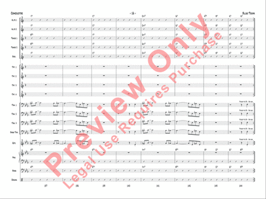 Blue Train Blue Train Jazz Ensemble scores gallery preview page 21