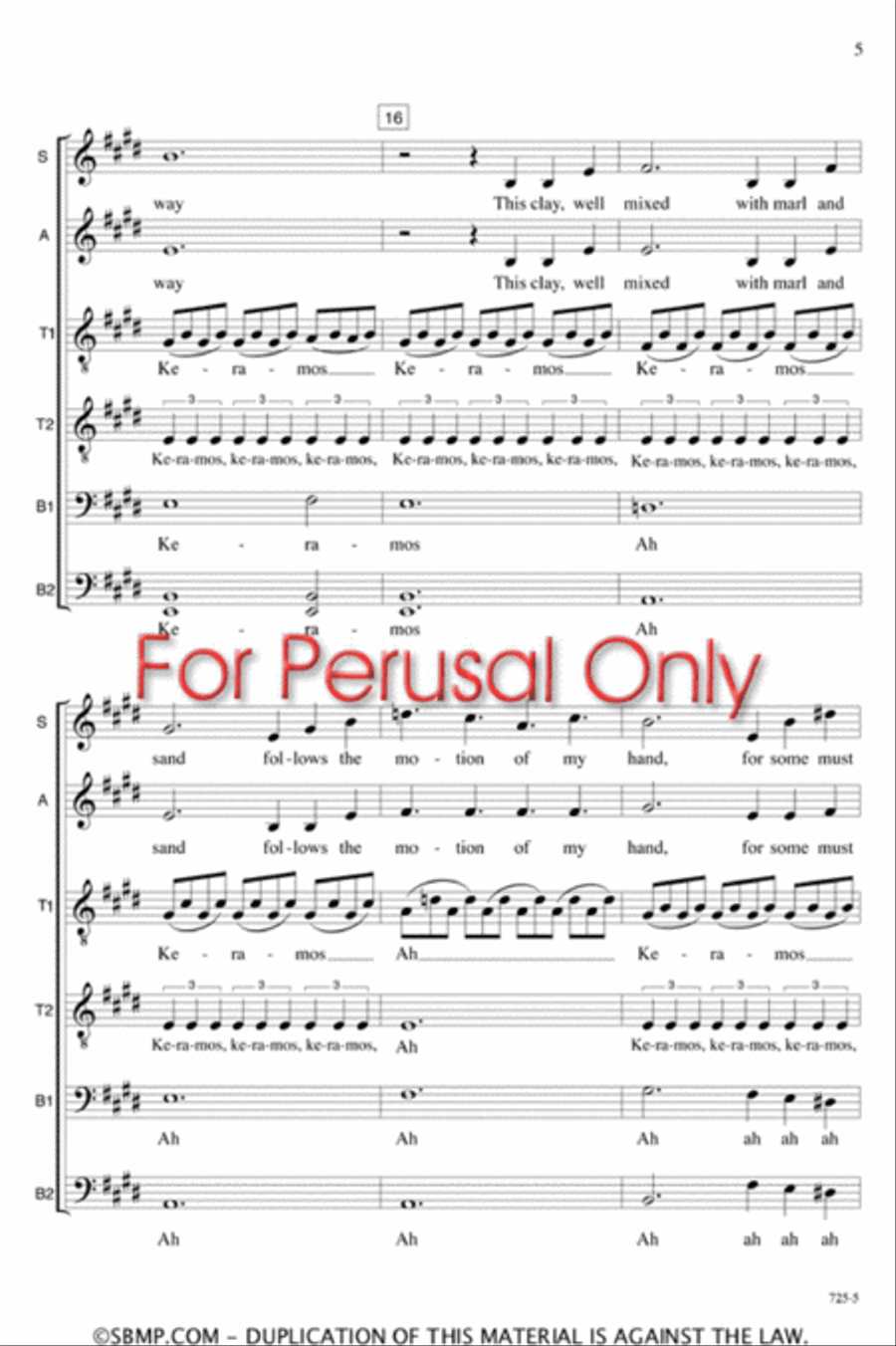 Keramos - SATB divisi Octavo Divisi scores gallery preview page 4