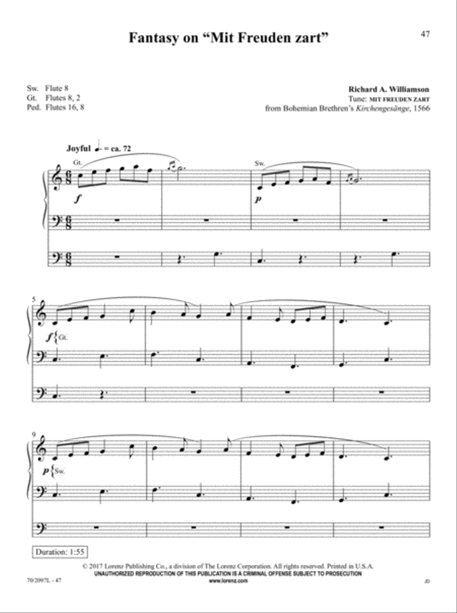 The Sacred Organ Library, Vol. 3 Organ Solo scores gallery preview page 14