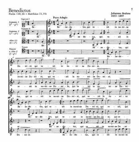 Berlioz: Veni Creator Spiritus; Brahms: Benedictus by Hector Berlioz -  Score - Sheet Music