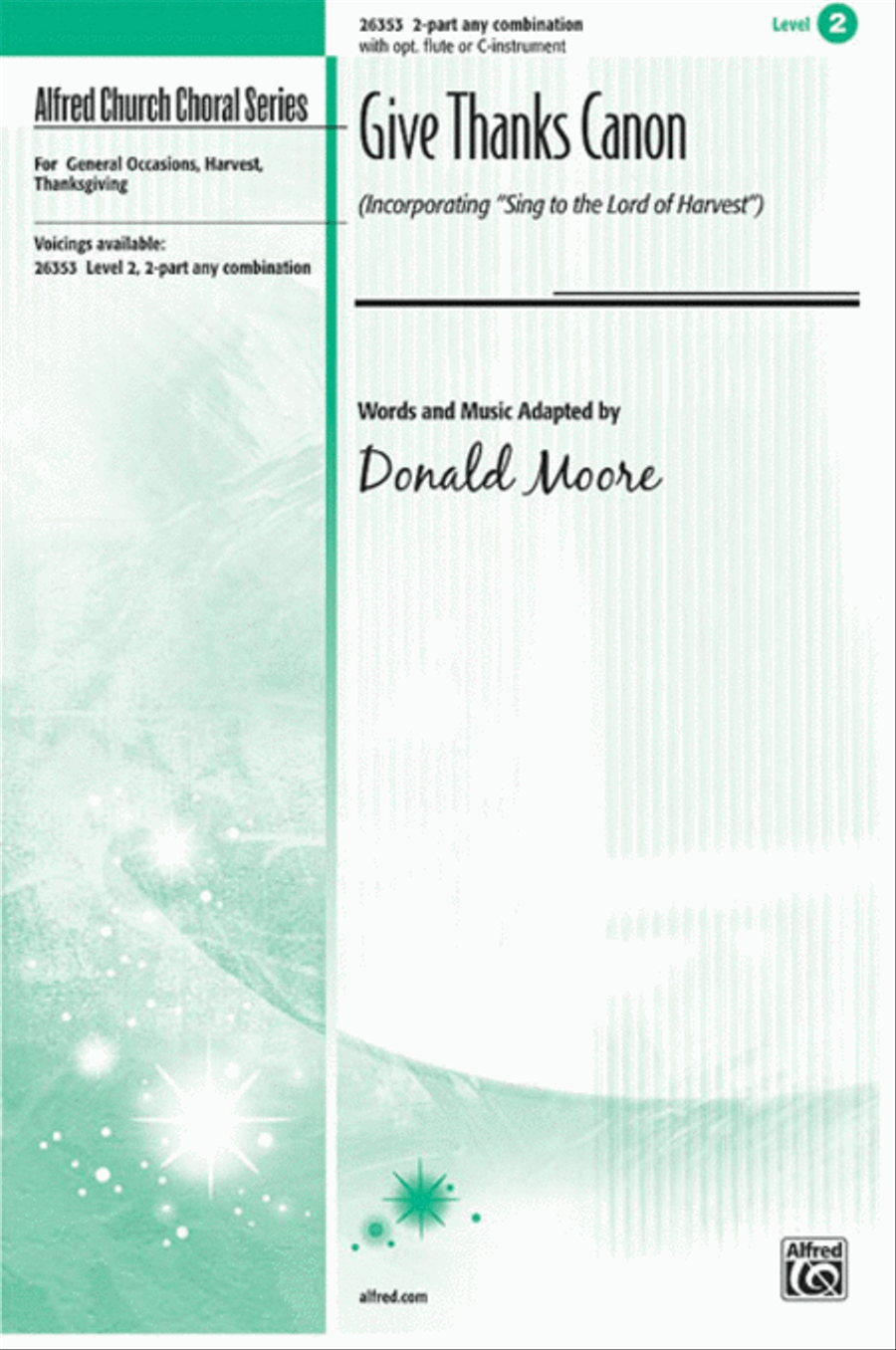 Give Thanks Canon Give Thanks Canon 2-Part scores gallery preview page 1
