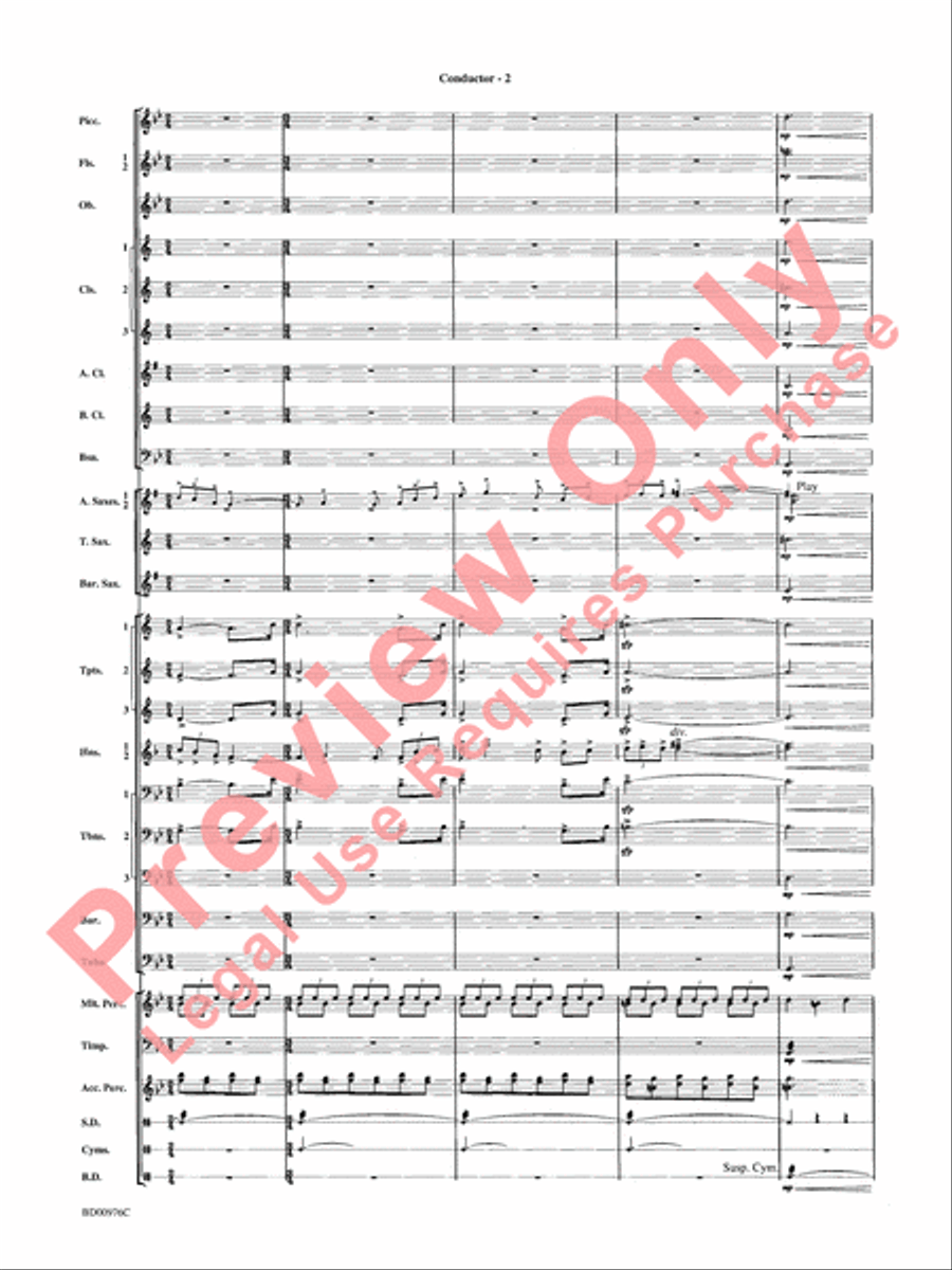 Covenant Concert Band scores gallery preview page 4