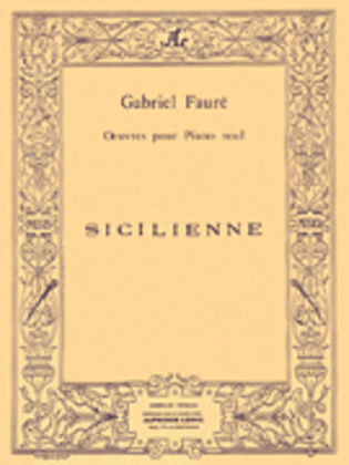 Book cover for Sicilienne Op.78 (piano Solo)