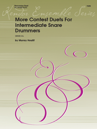 Book cover for More Contest Duets For Intermediate Snare Drummers