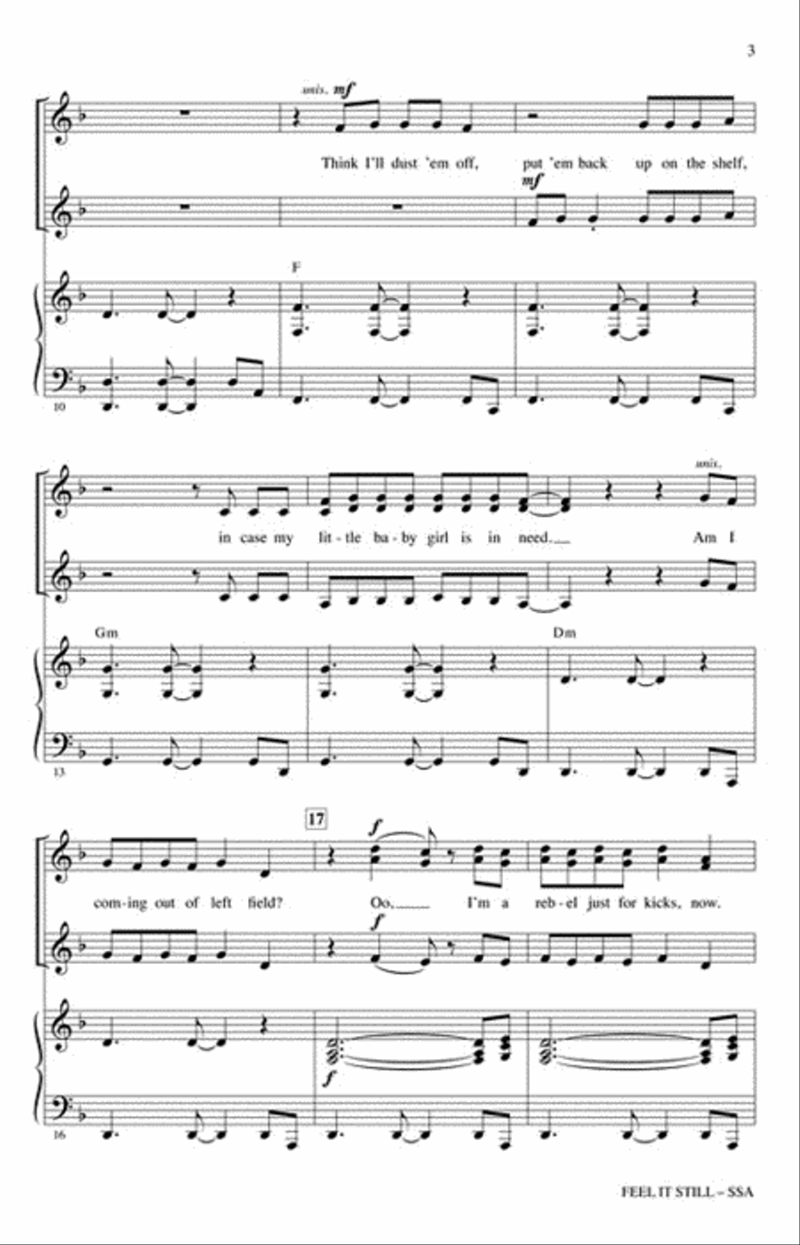 Feel It Still Feel It Still SSA scores gallery preview page 3