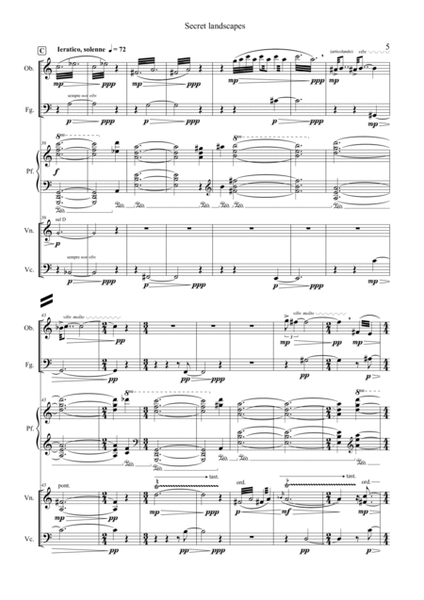 Umberto BOMBARDELLI: Secret landscapes (ES-23-026) - Score Only