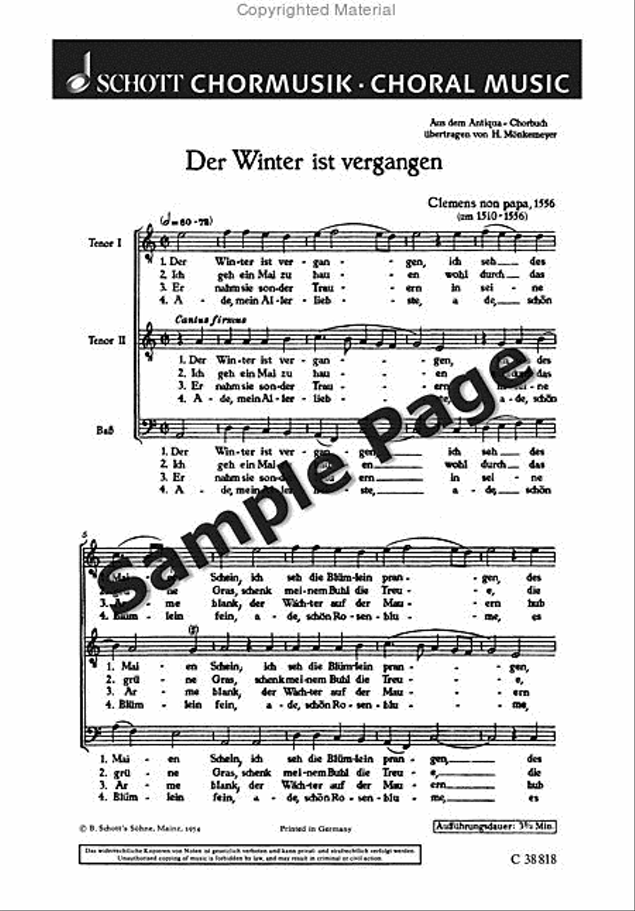 Clemens N Winter Ist Vergangen TTB scores gallery preview page 2