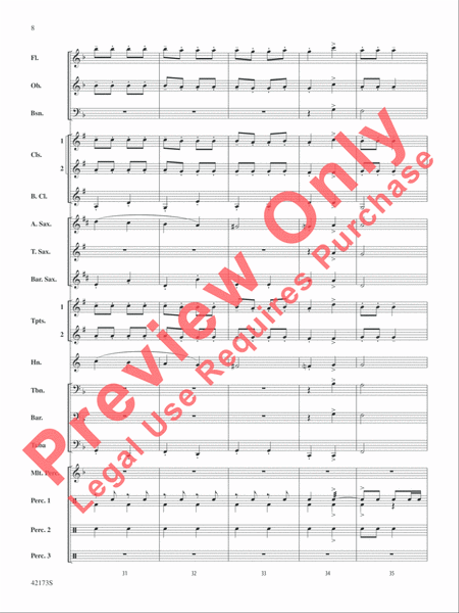 Jingle Band! Concert Band scores gallery preview page 9