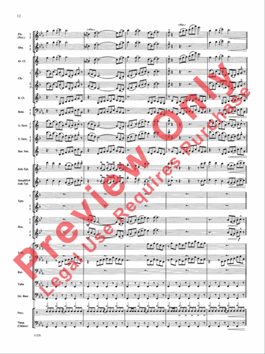 American Jazz Suite American Jazz Suite Concert Band scores gallery preview page 13