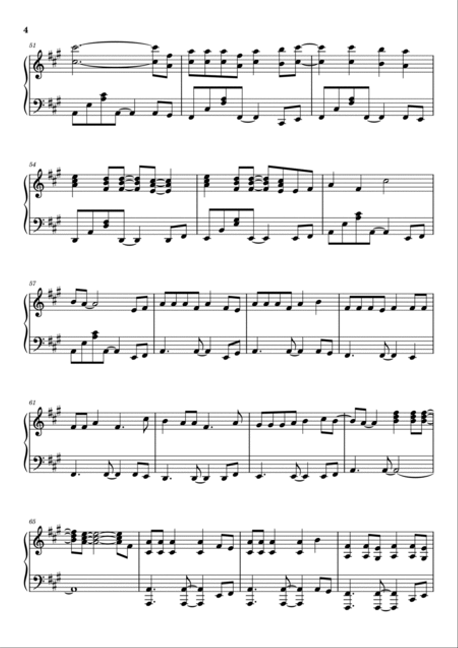 Beautiful Girls Piano Solo scores gallery preview page 4